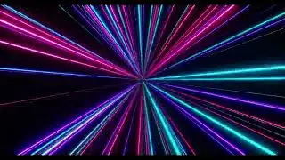 Neon Abstract Warp Loop 4K | Immersive Blender Animation
