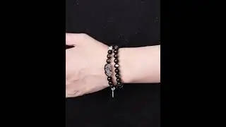 Sterling silver natural silver obsidian bracelet black obsidian Pixiu fortune bracelet