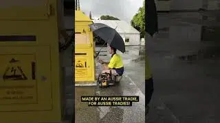 An Aussie Tradie's New Best Mate! - The Trade Shade Magnetic Umbrella Holder!