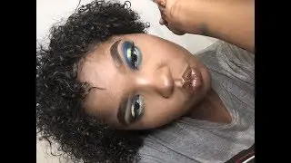 TRYING OUT THE NEW HUDA BEAUTY SAPPHIRE OBSESSION PALETTE ,IS IT GOOD?!!
