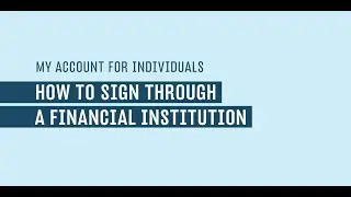 Signing in to My Account using a sign-in partner