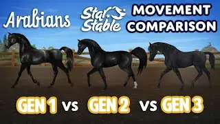 Comparison of all Arabian models | Side by side gaits | Star Stable Online⭐️