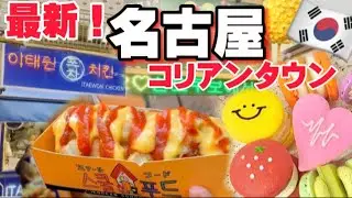 【名古屋食べ歩き】最新韓国グルメ食べ歩き‼️新大久保にも鶴橋にもない⁉️韓国グルメが大須商店街に‼️🇰🇷