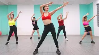 AEROBIC DANCE | 21 min Flat Belly Workout | Exercises to Get Slim Belly Fat + Tiny Waist