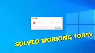 Task Manager Has Been Disabled By Your Administrator - EASY FIX