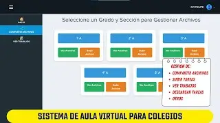 💻 Sistema tipo Aula Virtual para Colegios en PHP y MySQL
