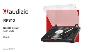 Audizio RP310 Record Player with USB Black