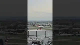 from madrid IBERIA A 350_900 touchdown At heathrow airport