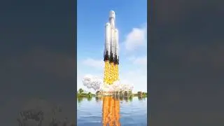 Minecraft: Rate this Giant Rocket from 1-10! | Timelapse | #minecraft #building #shorts