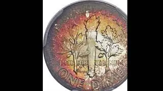 Srebrna moneta dziesięciocentowa Roosevelta z 1950 r. MS68 o nominale 8812 dolar&oacute;w