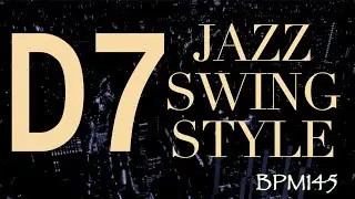 D Mixolydian (D7) Jazz Backing Track - Swing Style