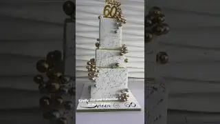 How to cover a fondant square cake effortlessly  #fondantcake #squarecakes #fondanttutorial