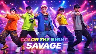 Kpop Fans GO WILD for Rumi, Jinu, Zoey, Abby' and Mira's SAVAGE COLOR THE NIGHT Dance Performance!