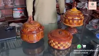 Wooden Hot Pot |Serving Bowl | Handmade | Pakistani Crafts