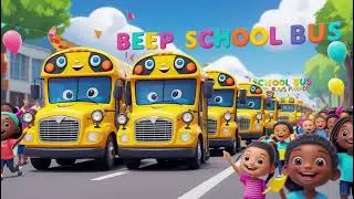 Beep Beep School Bus Parade 🚌🎉 | Nursery Rhymes & Kids Songs