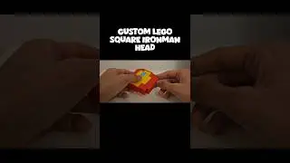 Custom Lego Square Ironman Head#lego #legomarvel #custom #customlego #marvel #avengers #ironman #fun