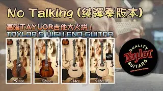 （純音樂版No Talking）Taylor Guitars 頂規比較 PS14CE vs K24CE vs 914CE vs 912CE Builder's Edition「4K」【小叮噹的店】