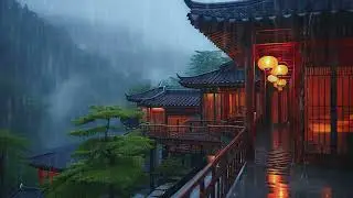 The soothing sound of rain is the music played by nature, Helps relax and sleeping