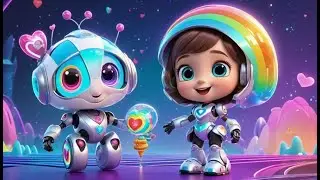 Rosie Robot&rsquo;s Rainbow Ride | Colorful Kids Song | Nursery Rhymes in English