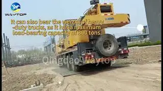 The load-bearing test of WAYTOP Ground Protection Mats&mdash;suitable for heavy machinery!