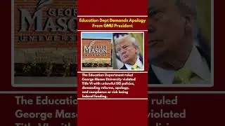 GMU Risks Federal Funding Amid DEI Controversy # #news #breakingnews #todaynews