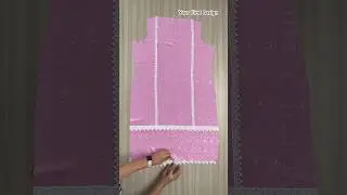 Pakistani kurti cutting and stitching #shorts #ytshort #shortsfeed