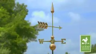Good Directions   611SP Arrow Weathervane - Polished Copper
