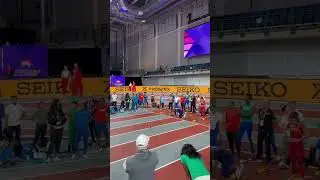 Noah lyles getting ready for world athletics indoor championships in Uk