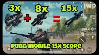 Pubg Mobile 15x Scope Secret Trick | Glitch still works Convert 3x To 15x Scope |