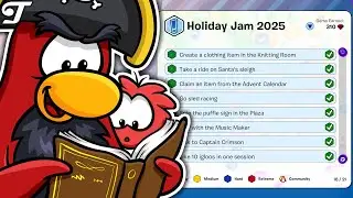 ✅ ЗАДАНИЯ HOLIDAY JAM 2025! ✅ | Путешествие в Club Penguin