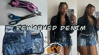 DIY | Patch Denim Jeans | Reworked denim | BEGINNER FRIENDLY