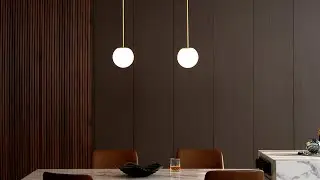 Brass Architectural Collection Pendants &ndash; Refined Form, Warm Ambient Glow