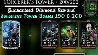 Sorcerer's Tower Bosses 190 & Final Match 200 Fight + Guaranteed Diamond Reward