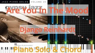 🎹Are You In The Mood, Solo & Chord, Django Reinhardt, Synthesia Piano