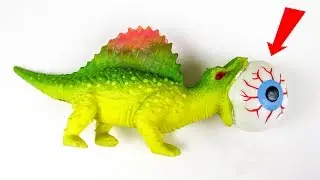 Cutting Open Squishy Toy Dinosaurs! You Won't Believe What's Inside?!?