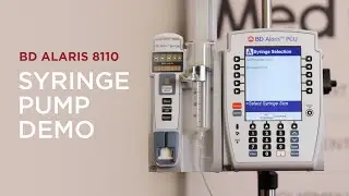 Демонстрация модуля шприцевого насоса BD Alaris 8110