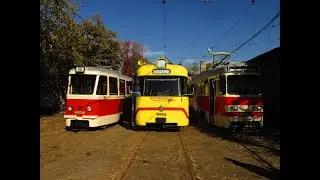 Tramvaiele de Muzeu V56 #119, Rathgeber P3.16 și EP/V3A #6001 la Manevre &icirc;n Depoul Victoria