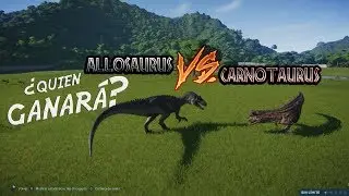 ALLOSAURUS VS CARNOTAURUS DINO PELEAS 1.4 UPDATE! // JURASSIC WORLD EVOLUTION