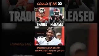 Shedeur Sanders Makes Browns Final Roster &mdash; Huntley Waived, Pickett Traded #sheduersanders #browns