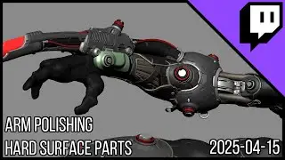 3D Character Sculpting - Marco Plouffe's Twitch Stream of 2025-04-15 - Arm Polish Hard Parts p5