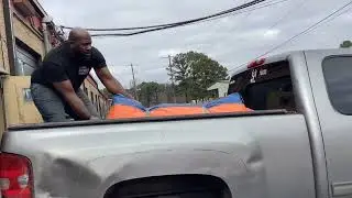 How to load a bounce house onto a pickup truck: The Easy Way