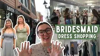 BRIDESMAID DRESS SHOPPING at David's Bridal! 💚 | Vlogmas Day 5