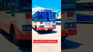 Rayachoty To Tirumala Sapthagiri Express Bus🚍🔥😱 #shorts #tirumala