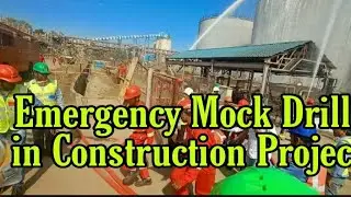 Rescue mockdrill conducted in a construction site..