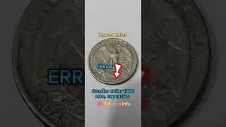 Quarter dollar 1966 error. 57 years. Value $9,000 rare keep it. World coin info