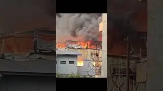 Huge fire at APF police store, Balambu. Video: Shibir Dhungana