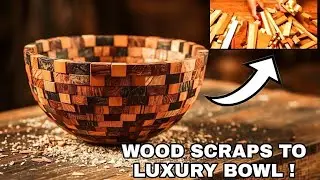 Amazing Wood Scraps Transformation: Making a DIY Mosaic Bowl