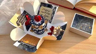 DIY Explosion Box for Birthday Part 1  || Explosion box tutorial for Beginners || DIY Gift Box