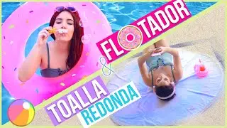 DIY IDEAS PARA VACACIONES DE VERANO: FLOTADOR DE DONA + TOALLA REDONDA ♥ Jimena Aguilar