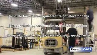 Freight elevator cabs